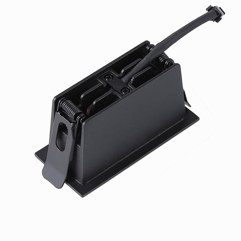 Embutido Nordecor Downlight Powerus 3 Focos 6 watts Preto 3000K IRC90 38° Bivolt 96x46x52mm 6374