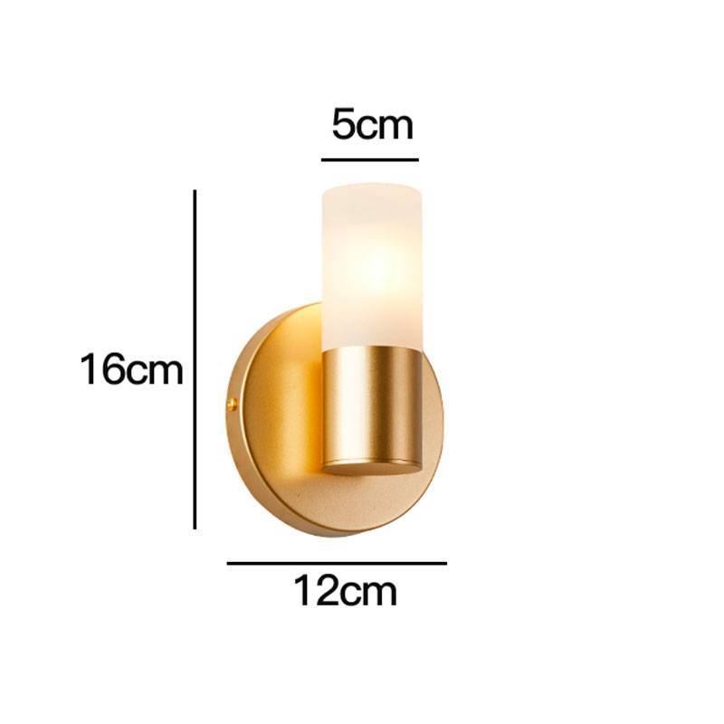 Arandela Nordecor Neal Dourado Fosco 1L G9 160x120x50mm 2448