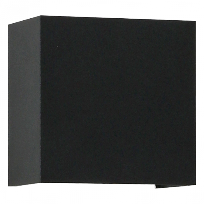 Arandela Nordecor Moniu Facho Duplo Preta 10 watts 3000K IP65 Bivolt 100x100x60mm 2016