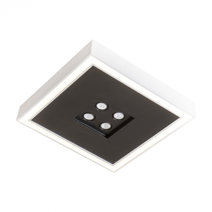 Plafon Bore Pro Usina 4L MR16 + Led 52,8 watts 550x550x80mm 19205/55LED