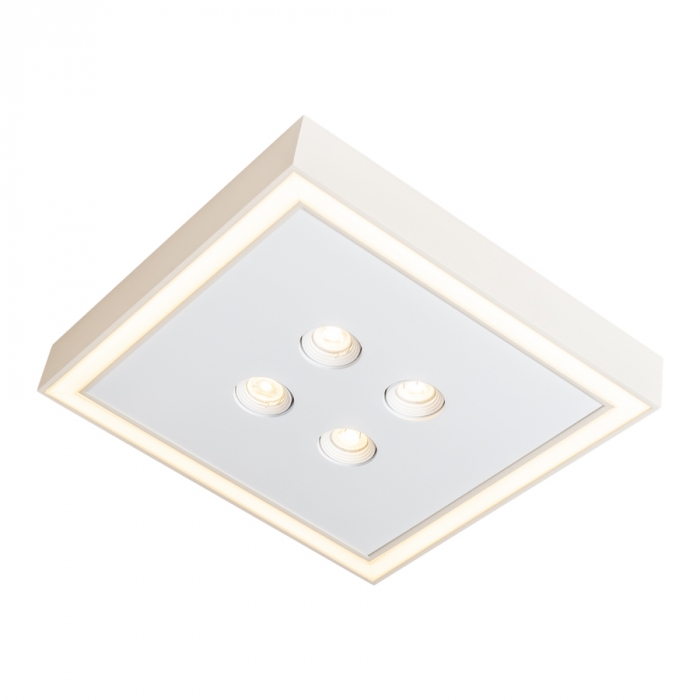Plafon Usina Premium Pro 4L MR16 + Led 52,8 watts 550x550x80mm 19256/55LED3
