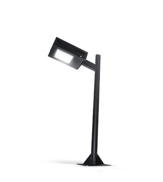 Poste Tubo Redondo Belly Iluminação Tubo 3'' com 01 Pétala 2L E27 6 metros PST-600/1B