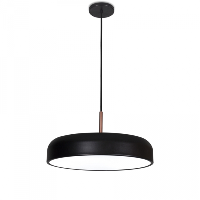 Pendente Usina Titan Difusor Plano 4L E27 Ø400X110mm 16227/40