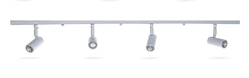 Spot Tipo Trilho Fixo Articulado Belly Iluminação Alumínio Canopla 1000mm 4L AR111 E-084/4