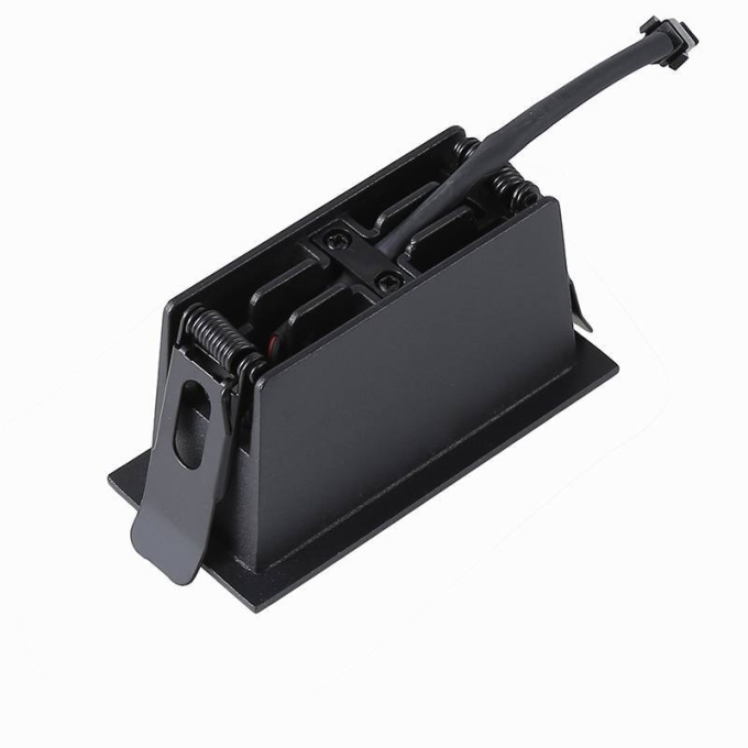 Embutido Nordecor Downlight Powerus 3 Focos 6 watts Preto 3000K IRC90 38° Bivolt 96x46x52mm 6374
