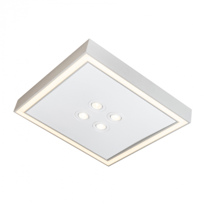 Plafon Usina Scala Pro 4L MR16 + Led 36,6 watts 430x430x80mm 19235/42LED3