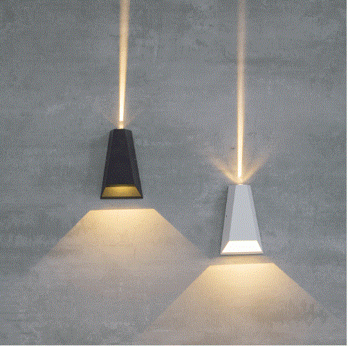 Arandela Nordecor Mid Branco Facho Duplo Aberto e Fechado 10 watts 3000K IP65 Bivolt 175x119mm 2007