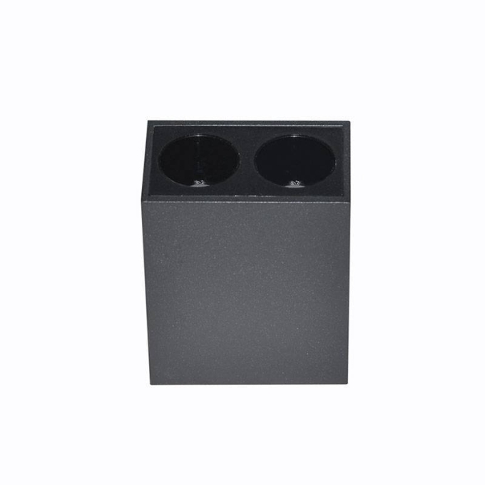  Spot Sobrepor Nordecor Downlight Powerus 2 Focos 4 watts 3000K Preto IRC90 38° Bivolt 55x36x70mm 6398