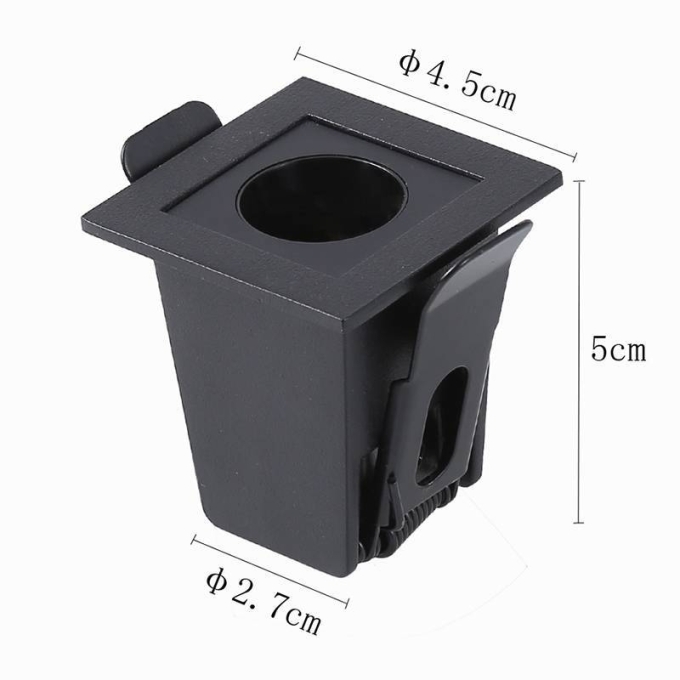 Embutido Nordecor Downlight Powerus Preto 2 watts 3000K IRC90 15° Bivolt 46x46x52mm 6428