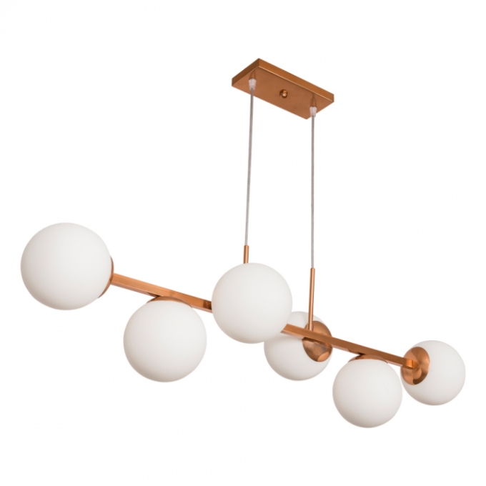 Pendente Usina Mousse Globo Ø120mm 6L G9 266X980X205mm 16821/6