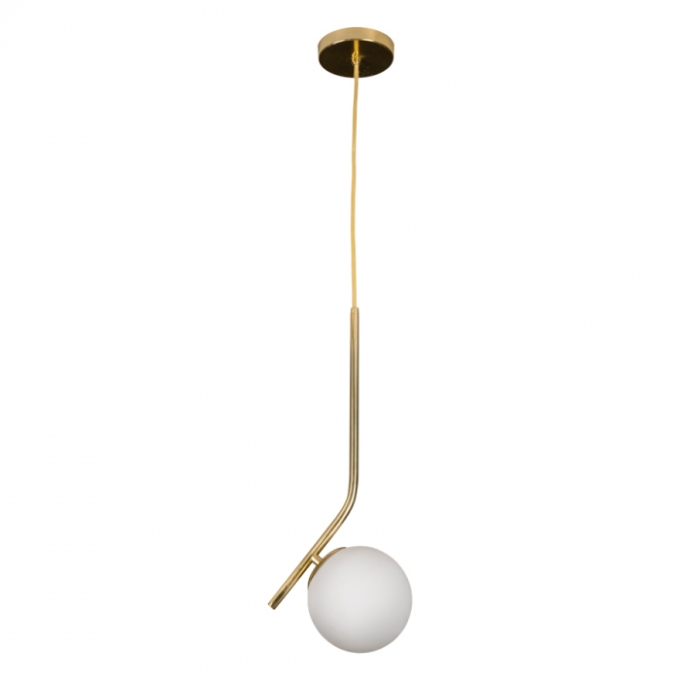 Pendente Usina Angular Globo Ø200mm 1L E27 G45 200X270X590mm 16461/1