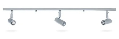 Spot Tipo Trilho Fixo Articulado Belly Iluminação Alumínio Canopla 800mm 3L AR111 E-084/3