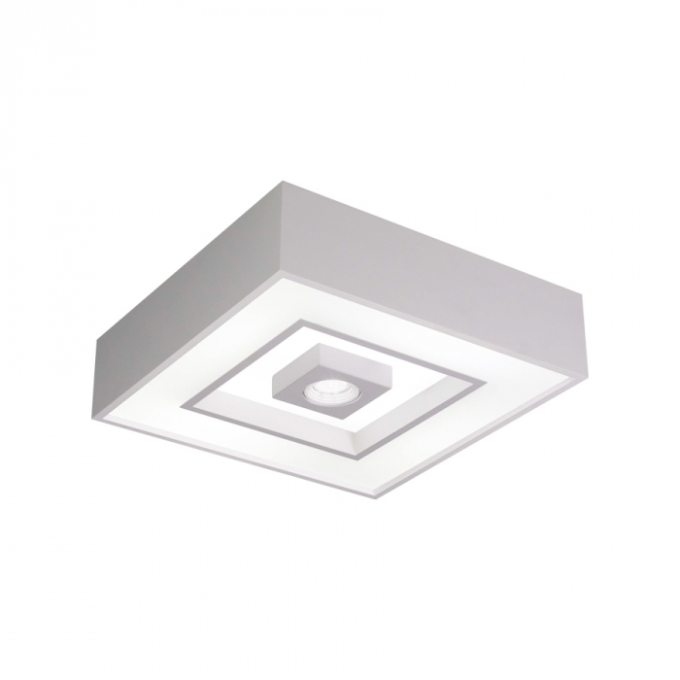 Plafon Usina Focus 2L E27 + 1L MR16 300X300X120mm 4550/32