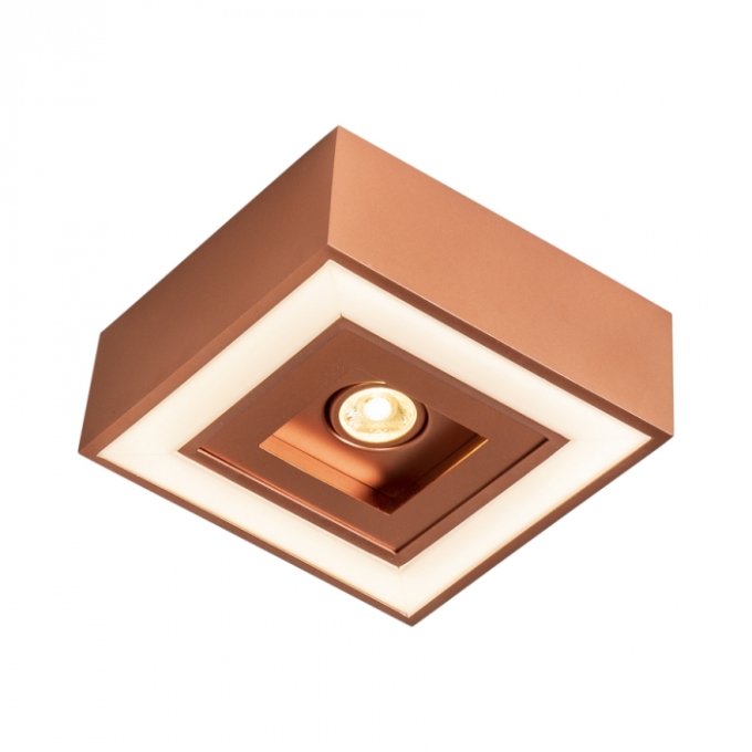 Plafon Bore Pro Usina 1L MR16 + Led 16,4 watts 235x235x80mm 19205/23LED