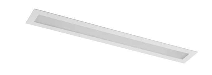 Luminária Retangular Embutir Slim Plana Belly Iluminação 1L T8 600mm L-200/1
