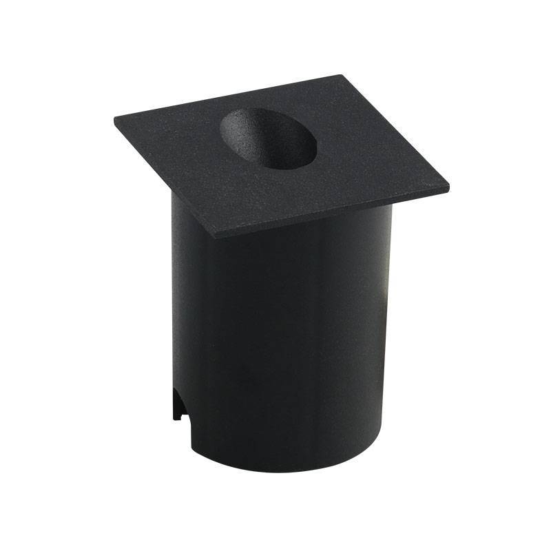 Balizador Nordecor Fery Quadrado Preto 2,4 watts 3000K IP65 Bivolt 48x48x61mm 2373
