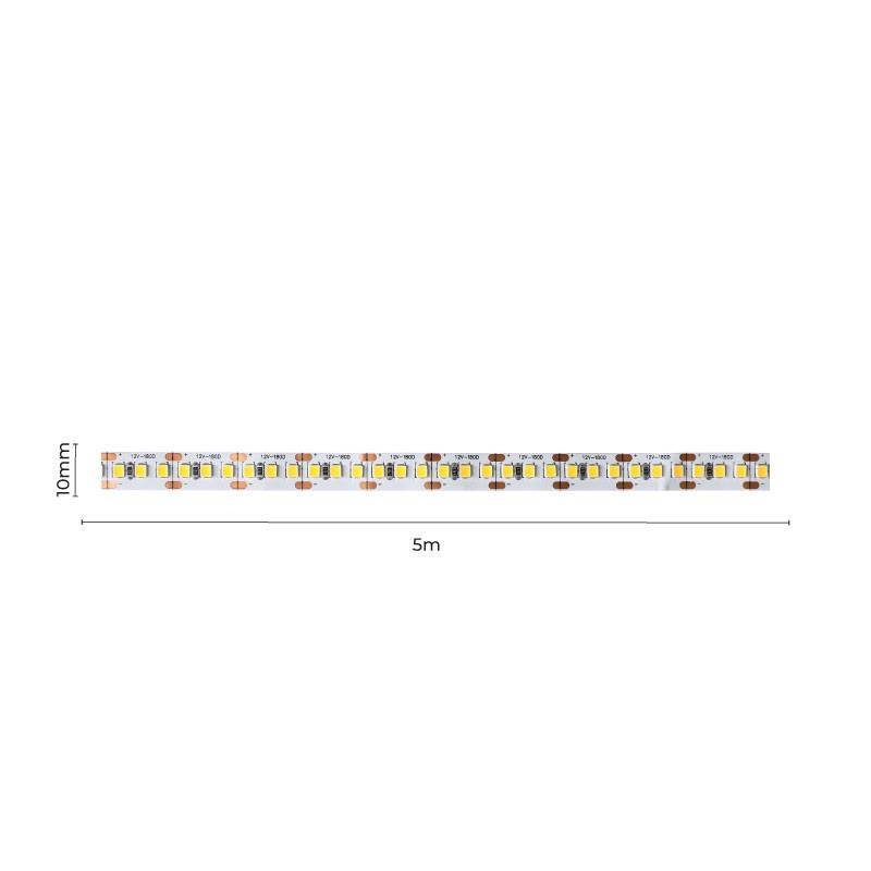 Fita LED Nordecor 7,2w/mt 180 leds IP20 10mm 12V 2700K (Rolo 5 metros) 7116