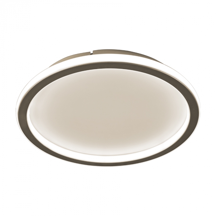 Plafon Usina Imports Crush Redondo Champagne 36 watts 3000K Bivolt Ø400X50mm UI20031/40CP-M