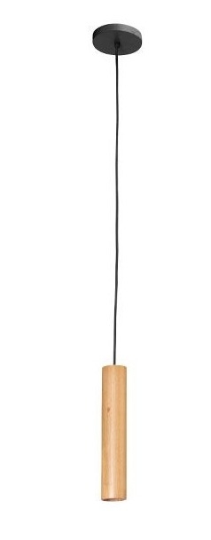 Pendente Madelustre Point Madeira 1L Mini Dicróica 250mm 3272