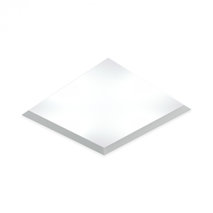 Plafon Embutido Usina No Frame Lés Branco Quadrado 8L E27 470X470X100mm 30100/50