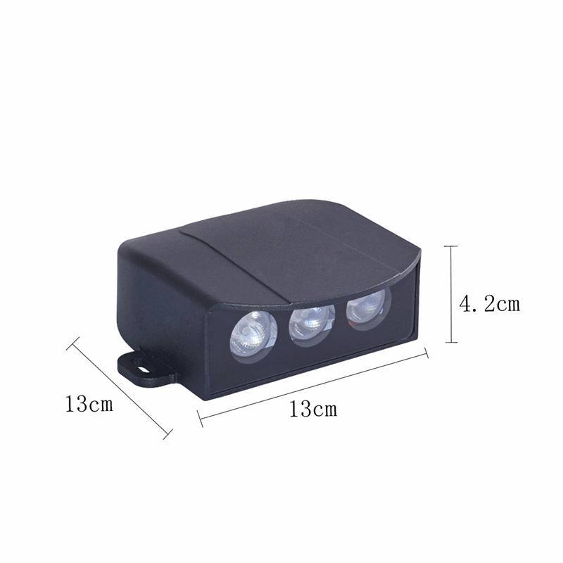 Balizador Nordecor Itho 6 watts 3000K Preto IP66 Bivolt 42x130x130mm 2682