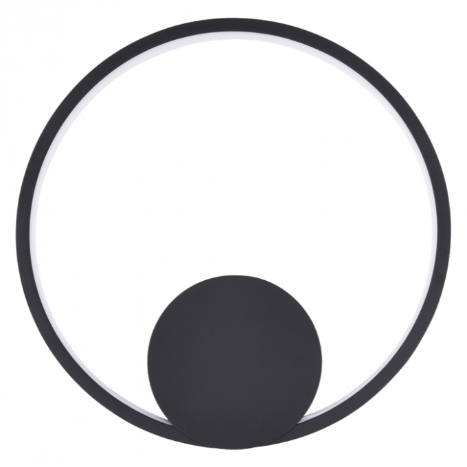 Arandela/ Plafon Usina Imports Sunset Preto 15 watts 3000K Bivolt Ø300X40mm UI20001/30PT