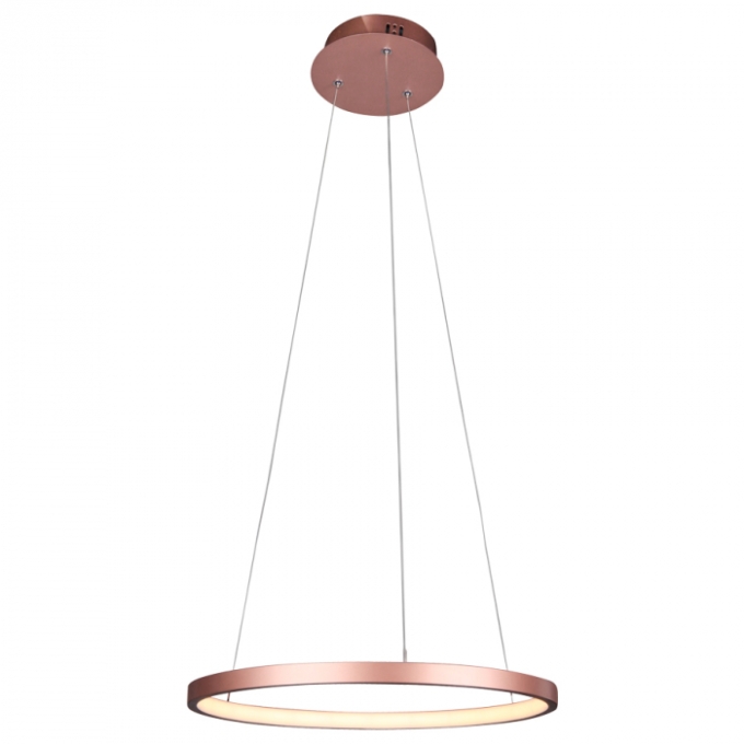 Pendente Usina Imports Orlo 1 Aro Cobre 20 watts 3000K Bivolt Ø400mm UI20000/40CB-M