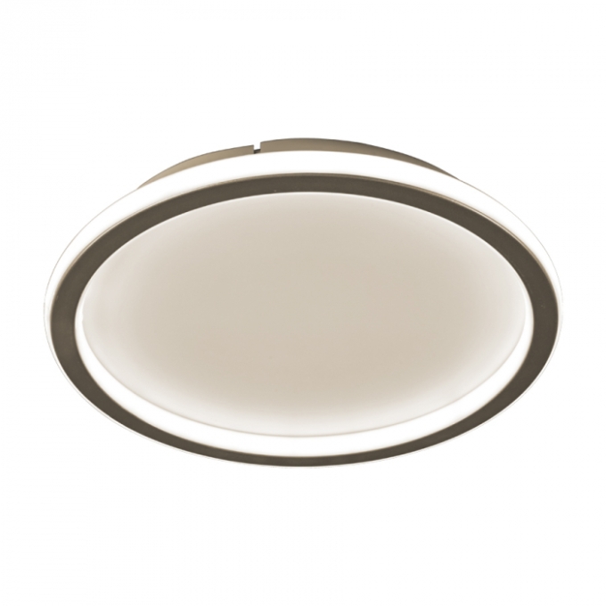 Plafon Usina Imports Crush Redondo Champagne 36 watts 3000K Bivolt Ø400X50mm UI20031/40CP-M