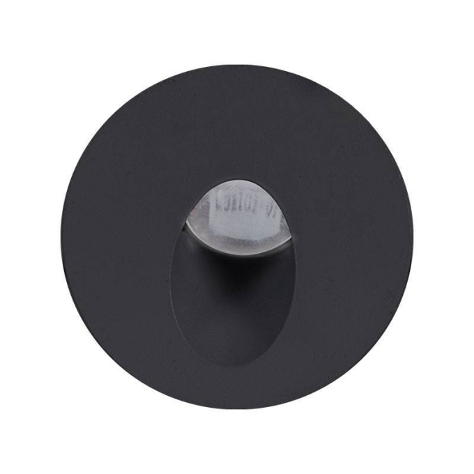 Balizador Nordecor Fery Redondo Preto 2,4 watts 3000K IP65 Bivolt 61x48mm 2372