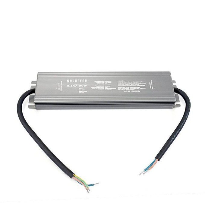 Fonte 12V Nordecor Nord IP67 Externo 8,3A 100 watts Bivolt 7138