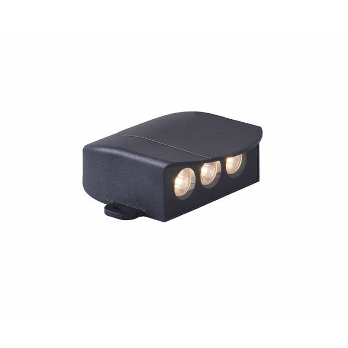 Balizador Nordecor Itho 6 watts 3000K Preto IP66 Bivolt 42x130x130mm 2682