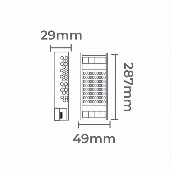 Fonte 12V Nordecor Dimerizável (Triac) 12,5A 150 watts 127V IP20 7104