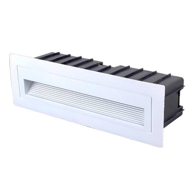 Balizador Nordecor Linder Retangular Branco 6 watts 3000K IP65 Bivolt 63x210x50mm 2022
