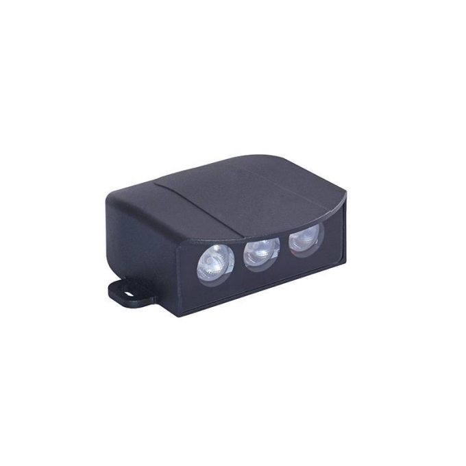 Balizador Nordecor Itho 6 watts 3000K Preto IP66 Bivolt 42x130x130mm 2682