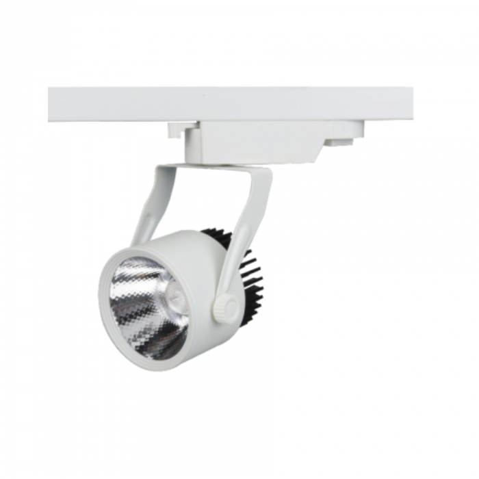 Spot para Trilho Romalux Branco 8 watts 2700K 12° 76X75X160mm IP20 Bivolt 30006