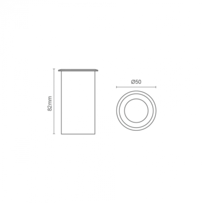 Balizador de Solo Romalux Marrom 1,8 watts 2700K 120° IP66 10065