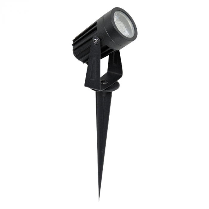 Espeto de Led Romalux Metal Preto 3 watts 6000K IP66 Ø40x210mm 10067
