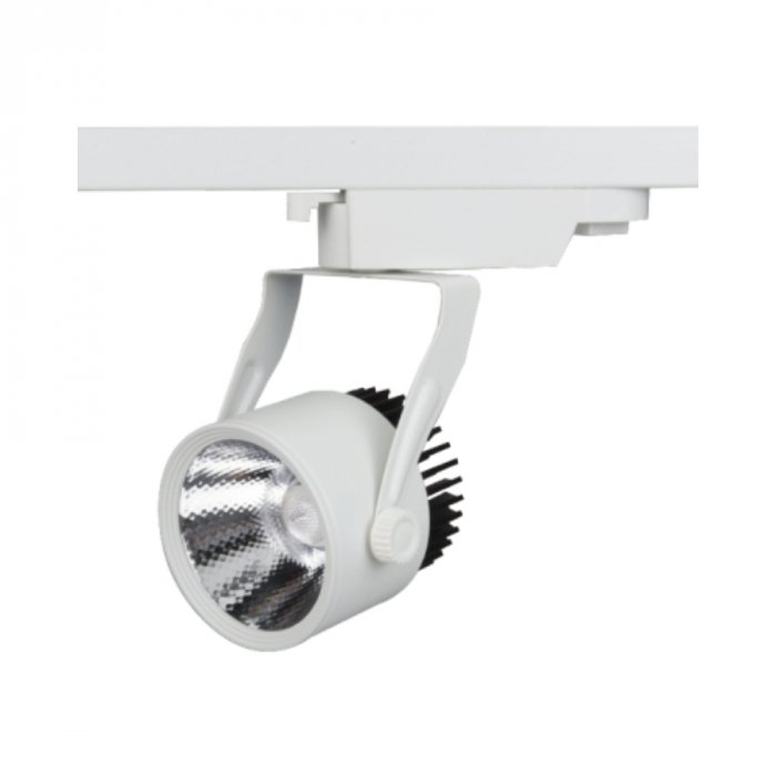 Spot para Trilho Romalux Branco 18 watts 2700K 12° 84X117X200mm IP20 Bivolt 30008