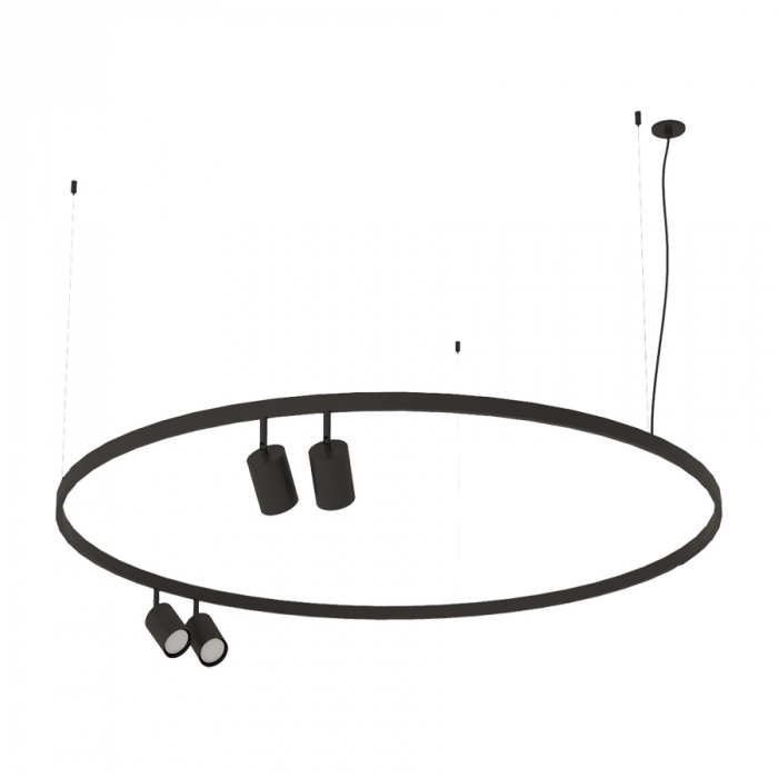 Pendente Bella Itália Air Redondo 4 Spots Dicróica Ø1000mm 90370242