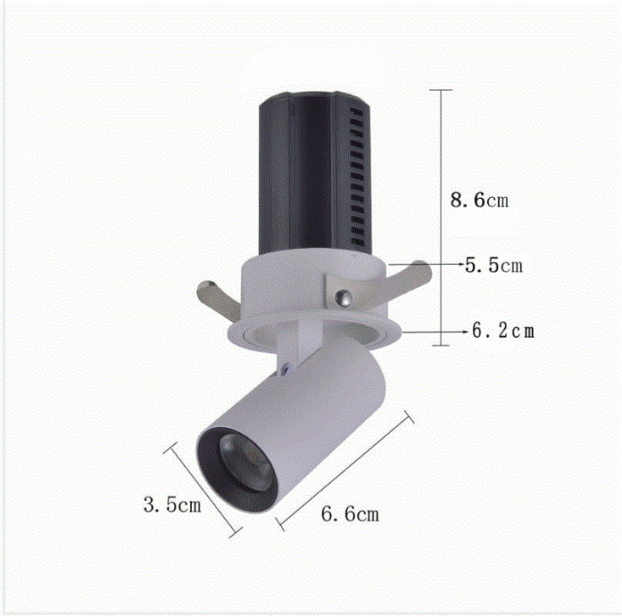 Spot Embutido Nordecor Aiva 7 watts 2700K 24° Sof Branco IRC97 Bivolt 6454