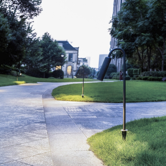 Poste Balizador Romalux Pole Ground Alumínio Preto 14,8 watts 2700K IP66 800XØ45mm 10133