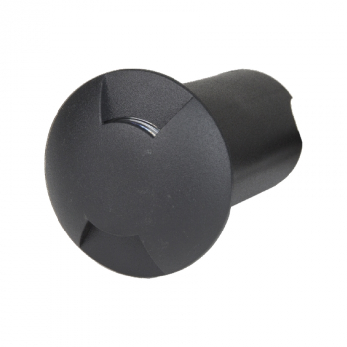 Balizador de Solo Romalux 2 Fachos Preto 0,75 watts 60° 2700K IP66 10041