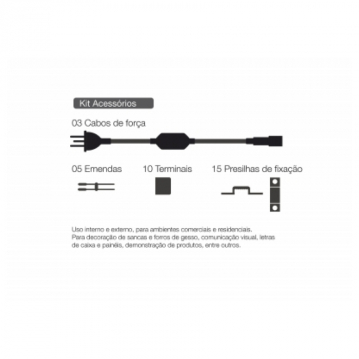 Fita de Led Romalux Siliconada 11,4 watts/mt 6000K 127V IP66 (Rolo de 25 metros) 10081