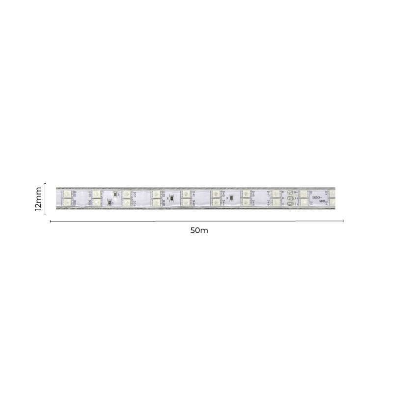 Fita LED Nordecor 15w/mt RGB 96 Leds IP65 12mm 127V (Rolo 50 metros) 7033