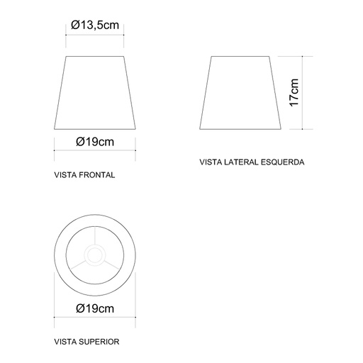 Pendente Golden Art Didi 4 Cúpulas Pintadas 4L E27 1100x210mm T903H4PI
