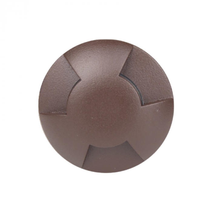 Balizador de Solo Romalux 3 Fachos Marrom 0,75 watts 60° 2700K IP66 10046
