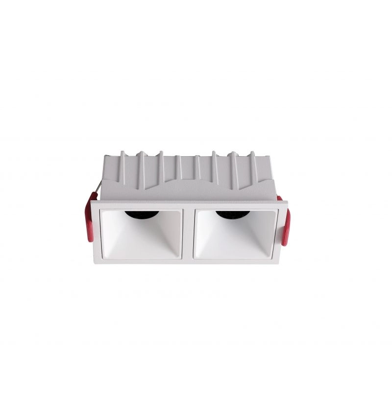 Luminária Embutir Romalux Square 24 watts 2700K 24° Antiofuscante IP20 125x85x60mm 80216