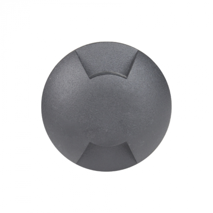 Balizador de Solo Romalux 2 Fachos Preto 0,75 watts 60° 2700K IP66 10041