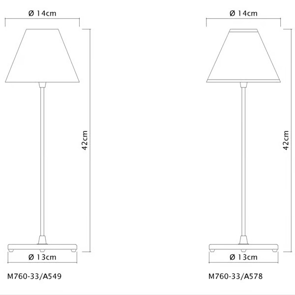 Abajur Golden Art Pirulito 33 Cúpula em Tecido 420mm 1L G9 M670-578PI