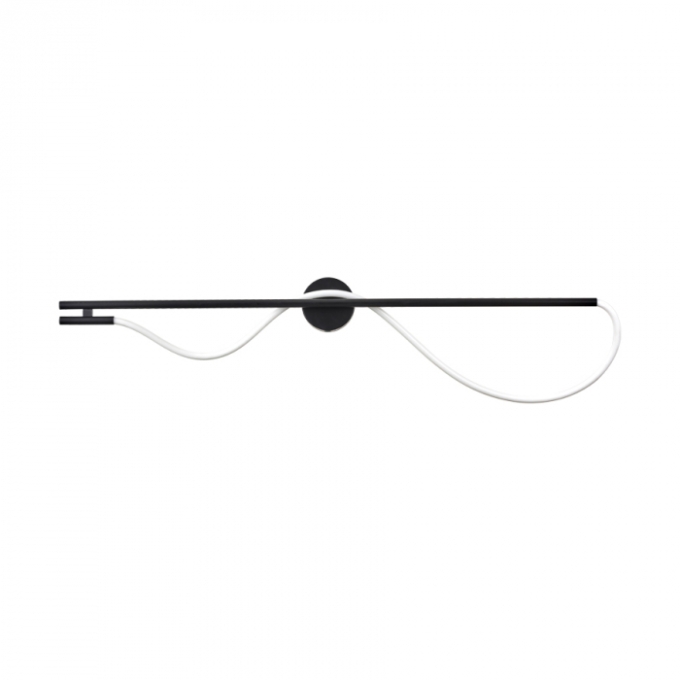 Arandela Usina imports Toá Linear Preto 15 watts 3000K Bivolt 1200X300mm UI20092/15PTPT